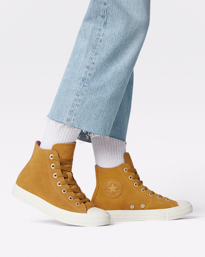 Women's Converse Chuck Taylor All Star Classic High Top Shoes Yellow | AU E1890Z